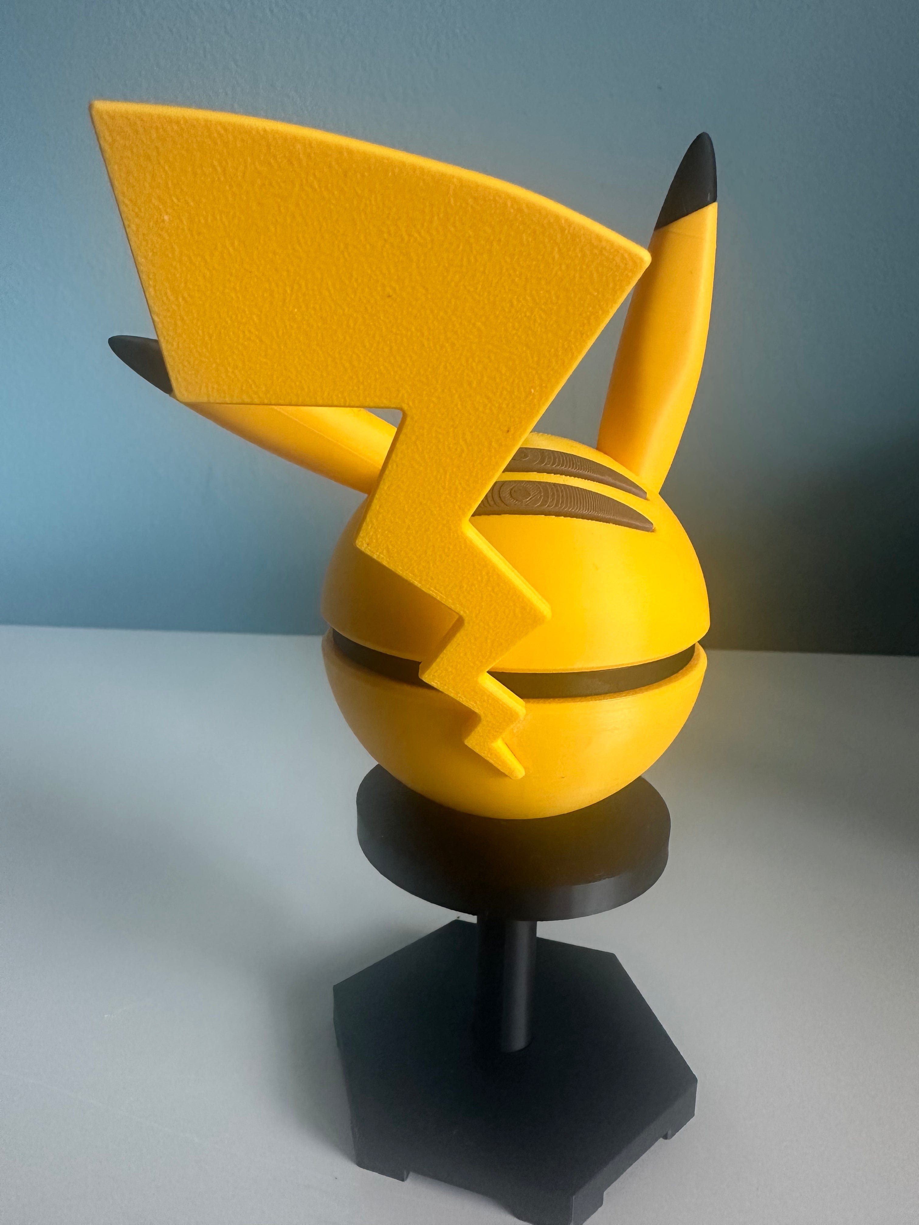Pikachu Inspired Character Ball: Custom 3D Printed Collectible
