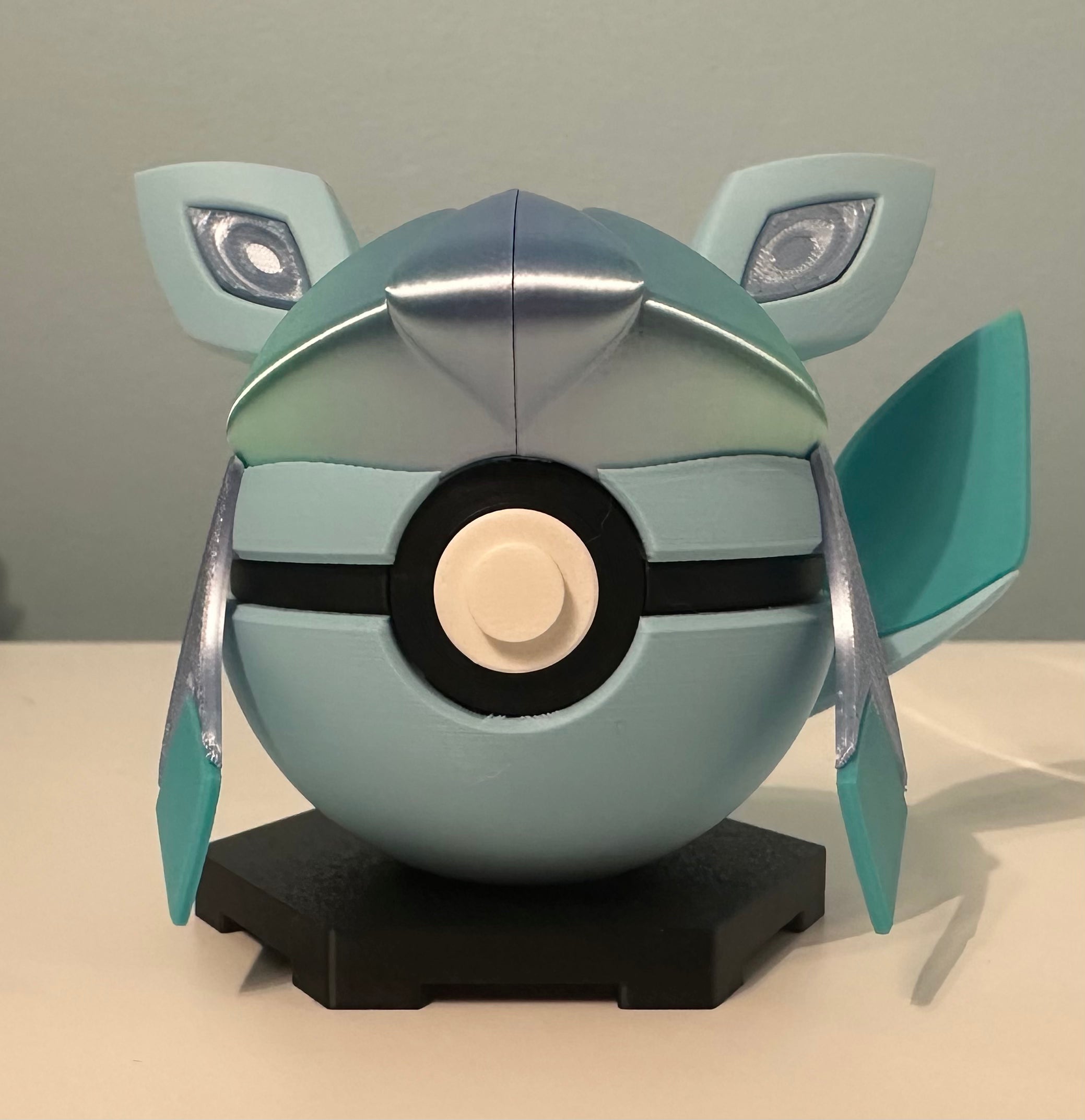 Glaceon Inspired Character Ball: Custom 3D Printed Collectible