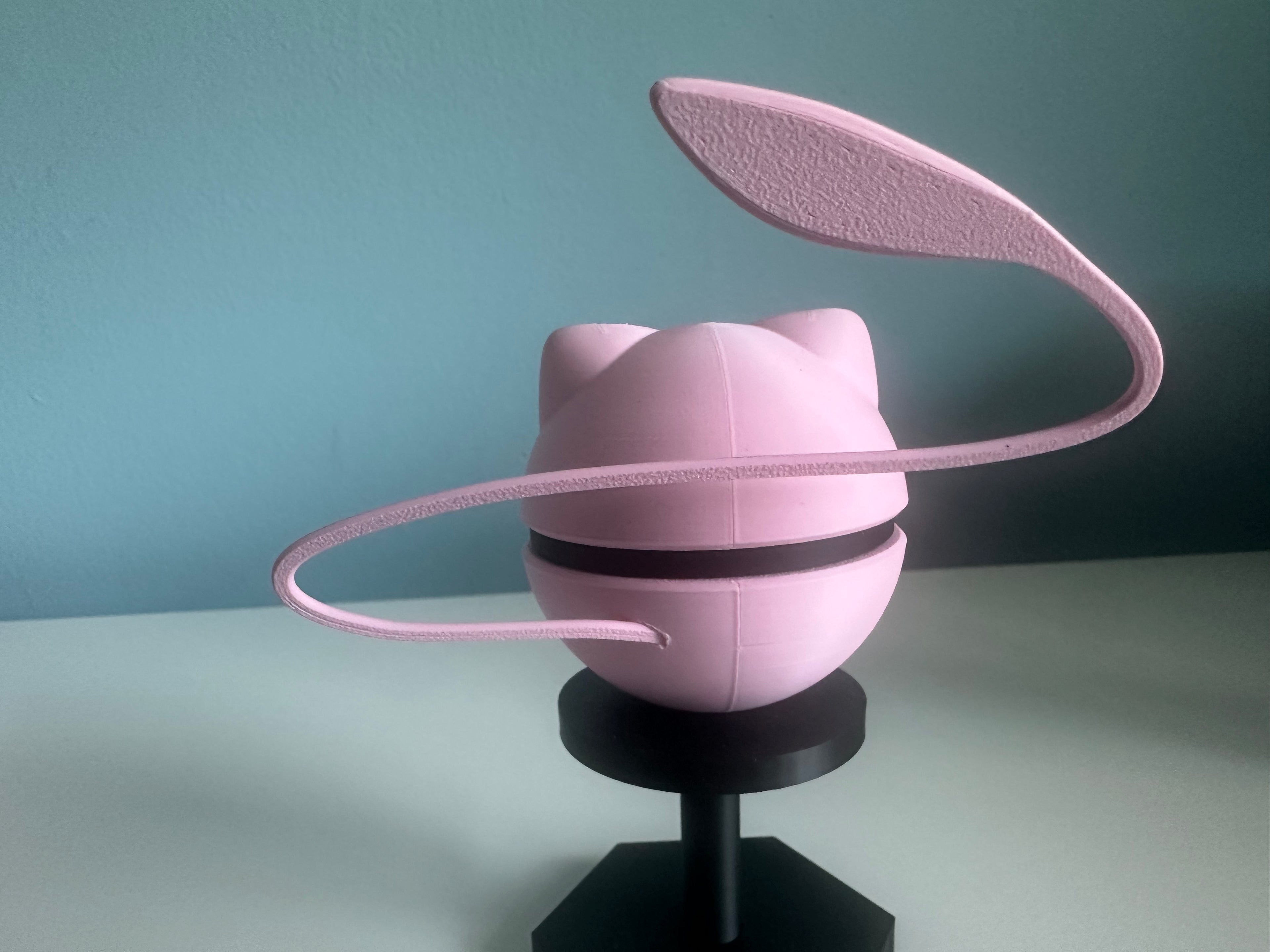 Mew Inspired Character Ball: Custom 3D Printed Collectible