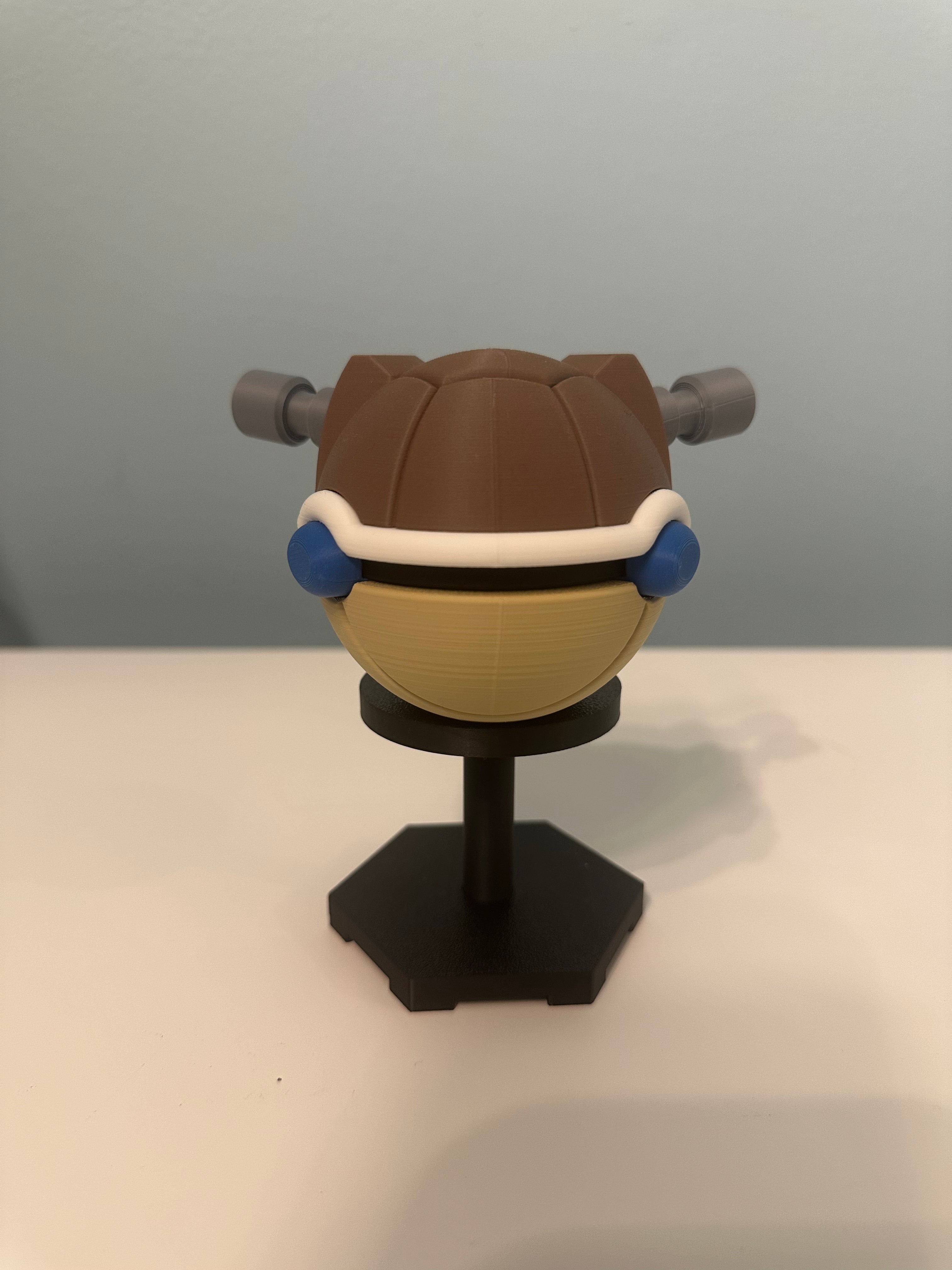 Blastoise Inspired Character Ball: Custom 3D Printed Collectible