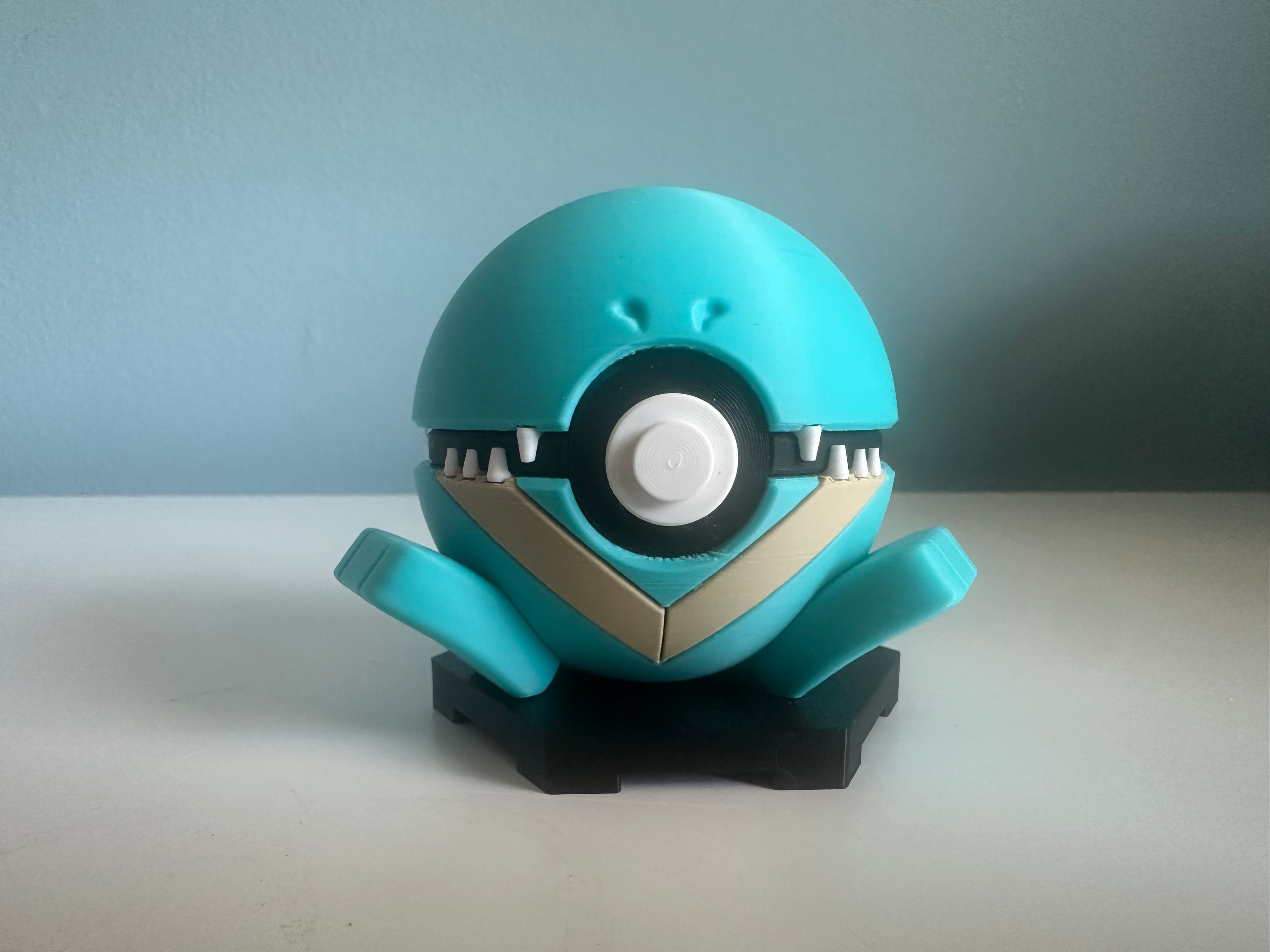 Totodile Inspired Character Ball: Custom 3D Printed Collectible