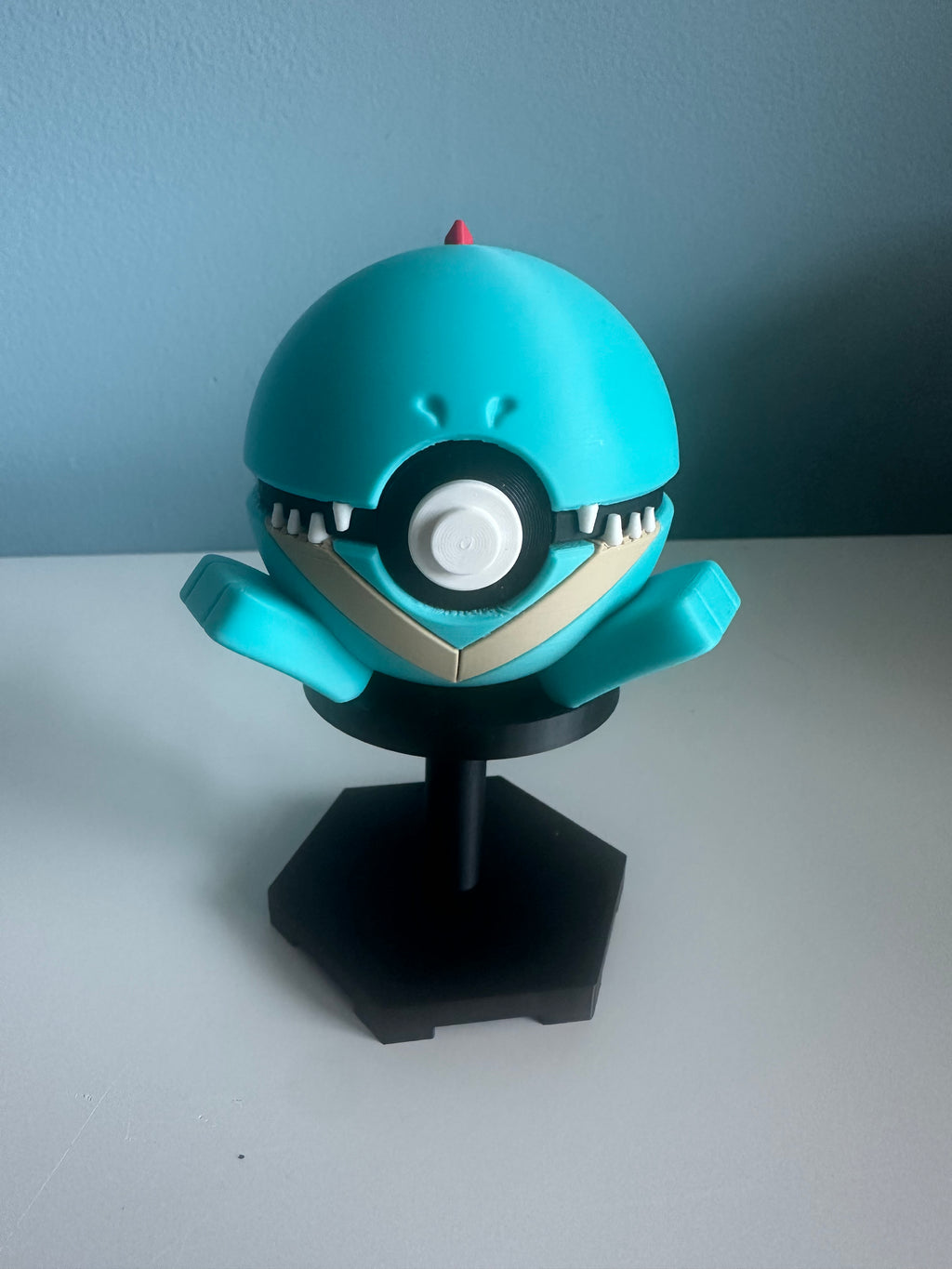 Totodile Inspired Character Ball: Custom 3D Printed Collectible