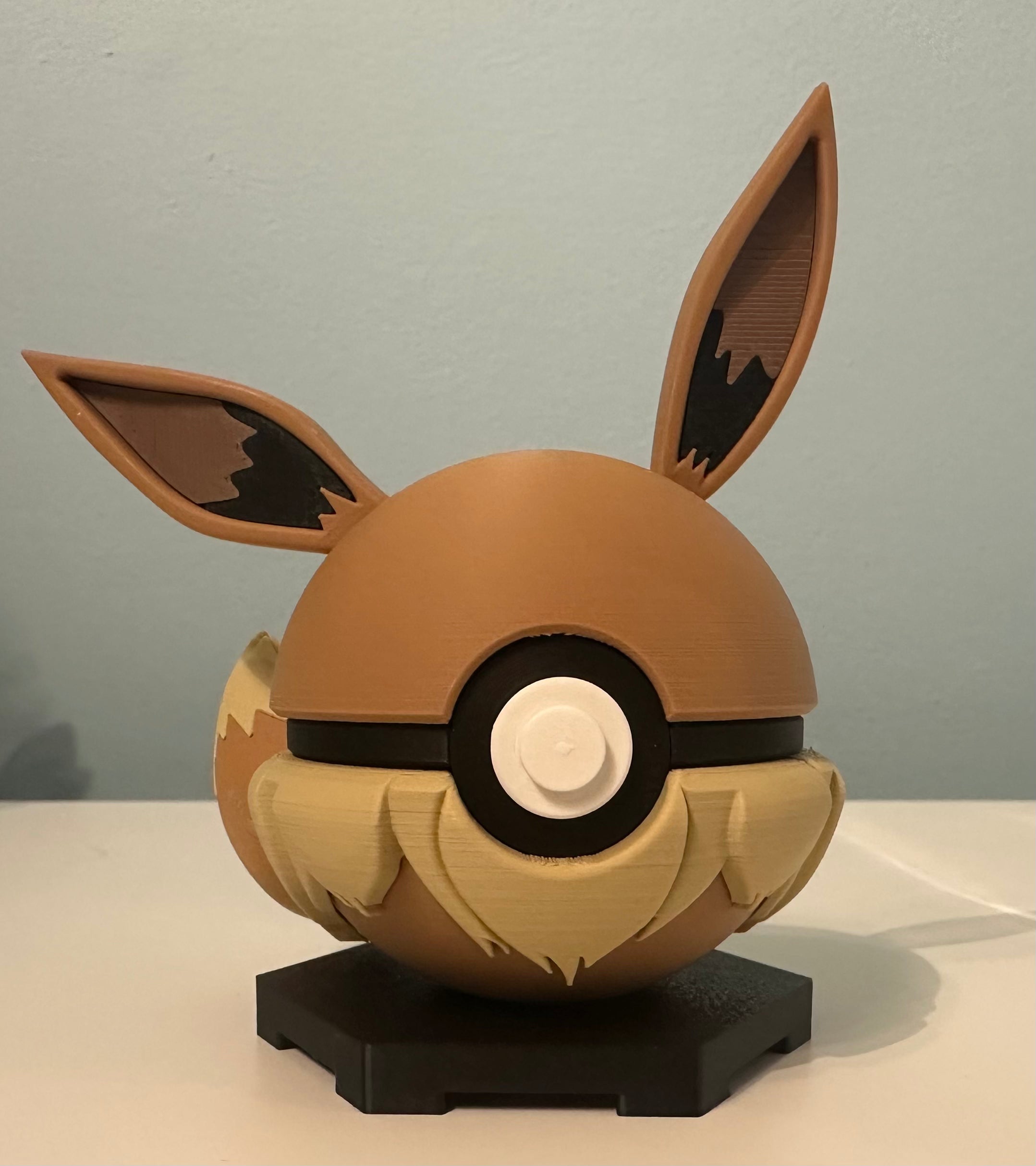 Eevee Inspired Character Ball: Custom 3D Printed Collectible
