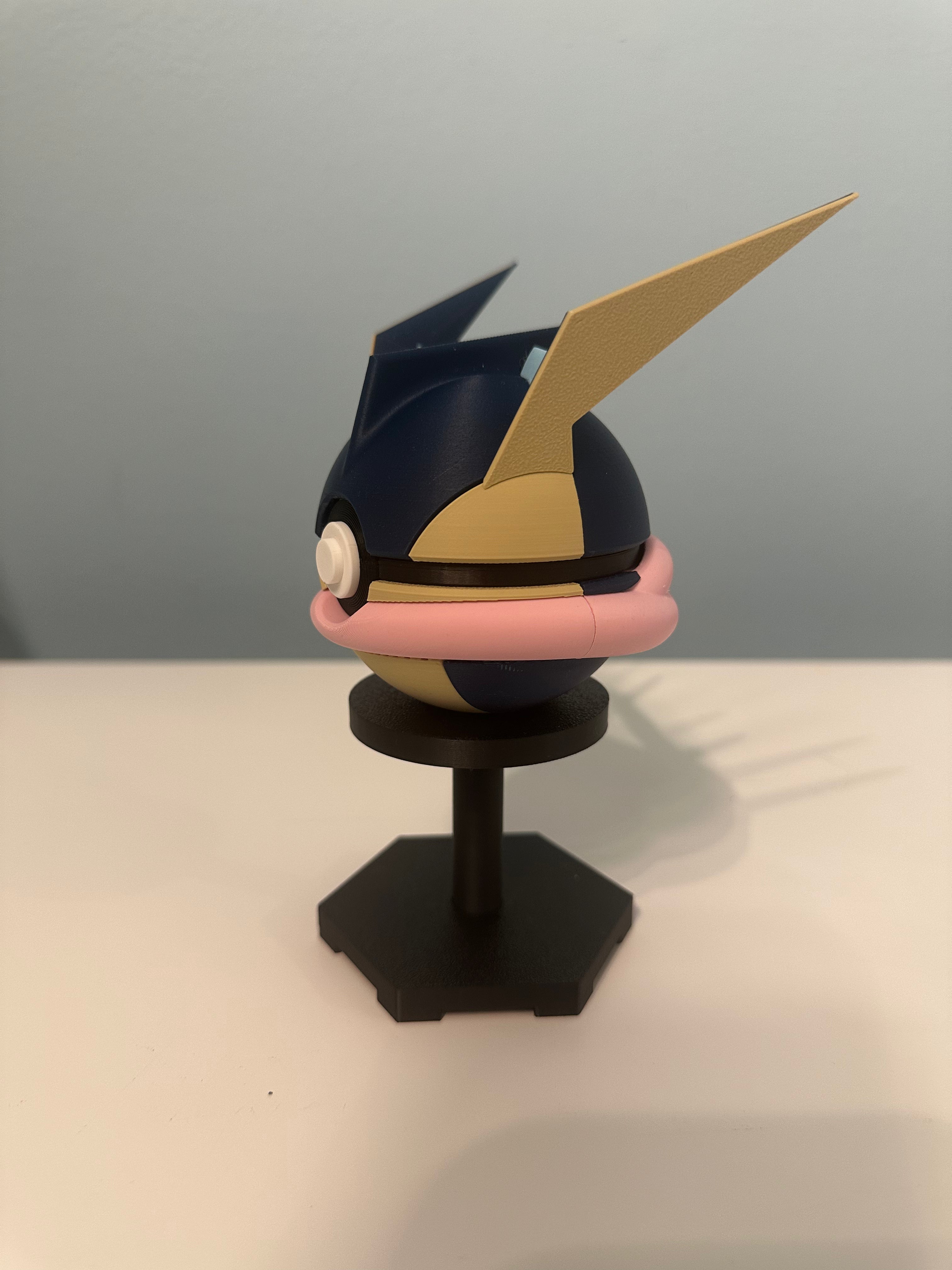 Greninja Inspired Character Ball: Custom 3D Printed Collectible