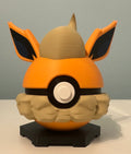 Flareon Inspired Character Ball: Custom 3D Printed Collectible