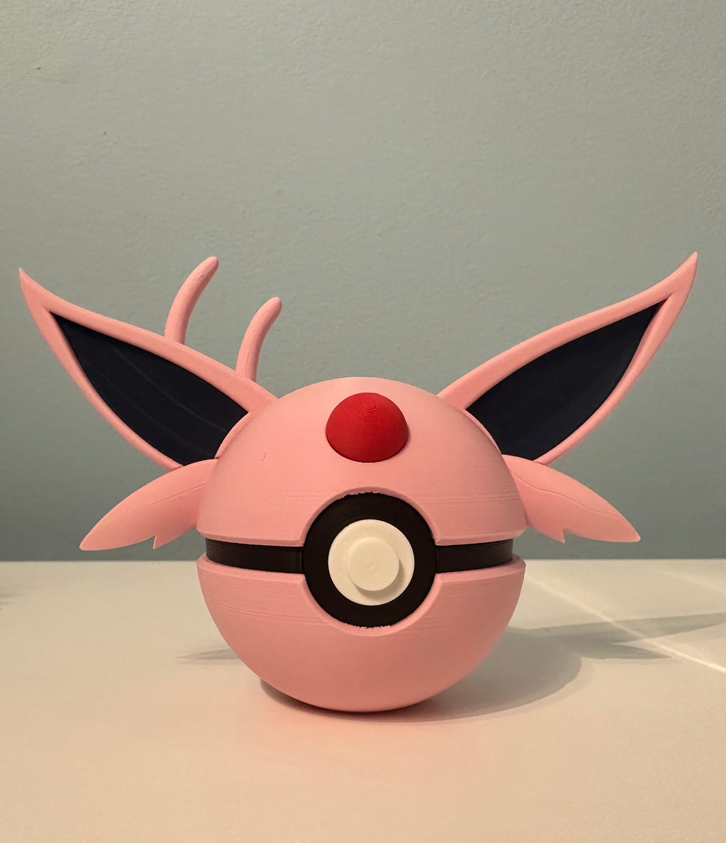 Espeon Inspired Character Ball: Custom 3D Printed Collectible