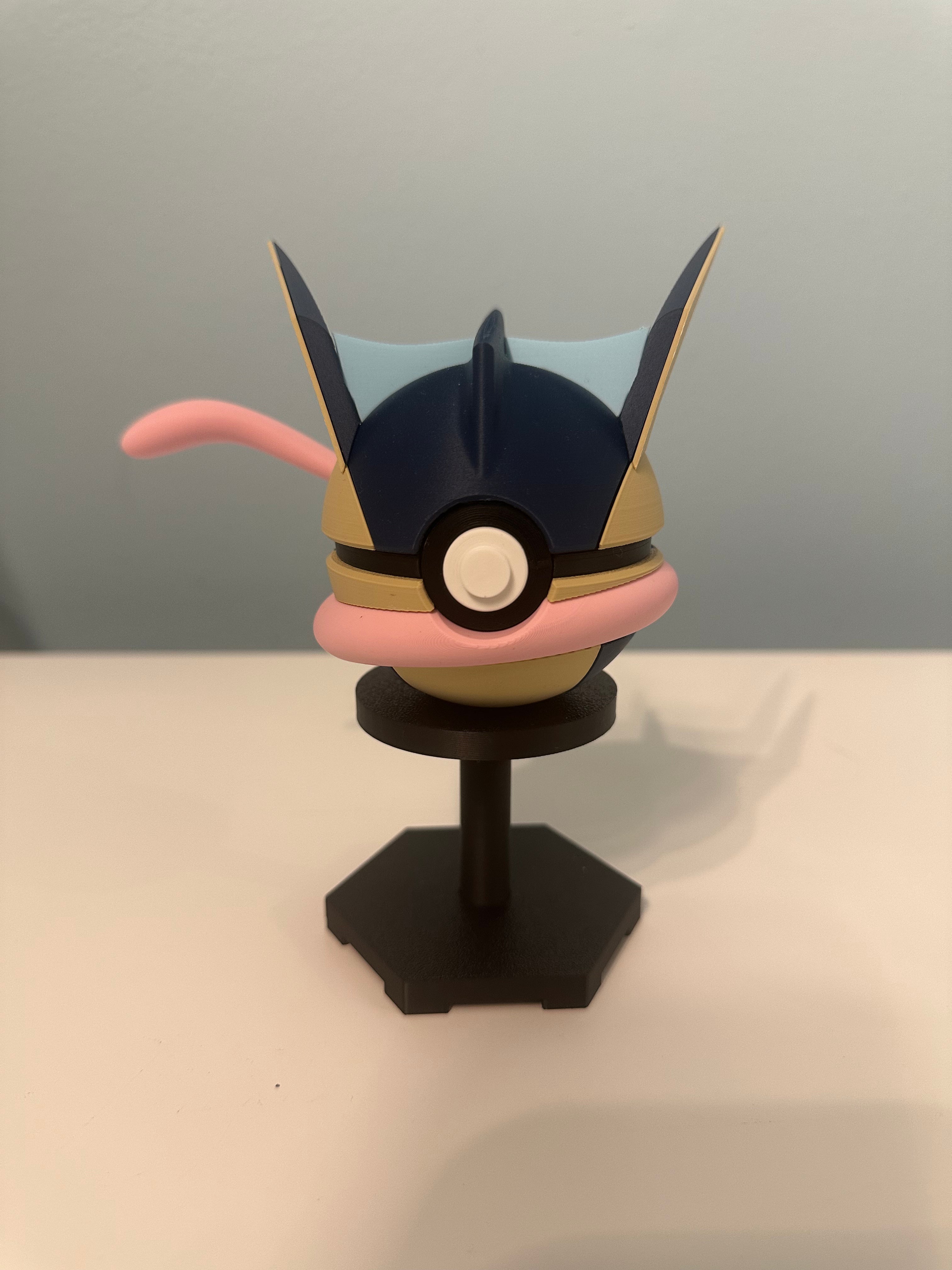 Greninja Inspired Character Ball: Custom 3D Printed Collectible