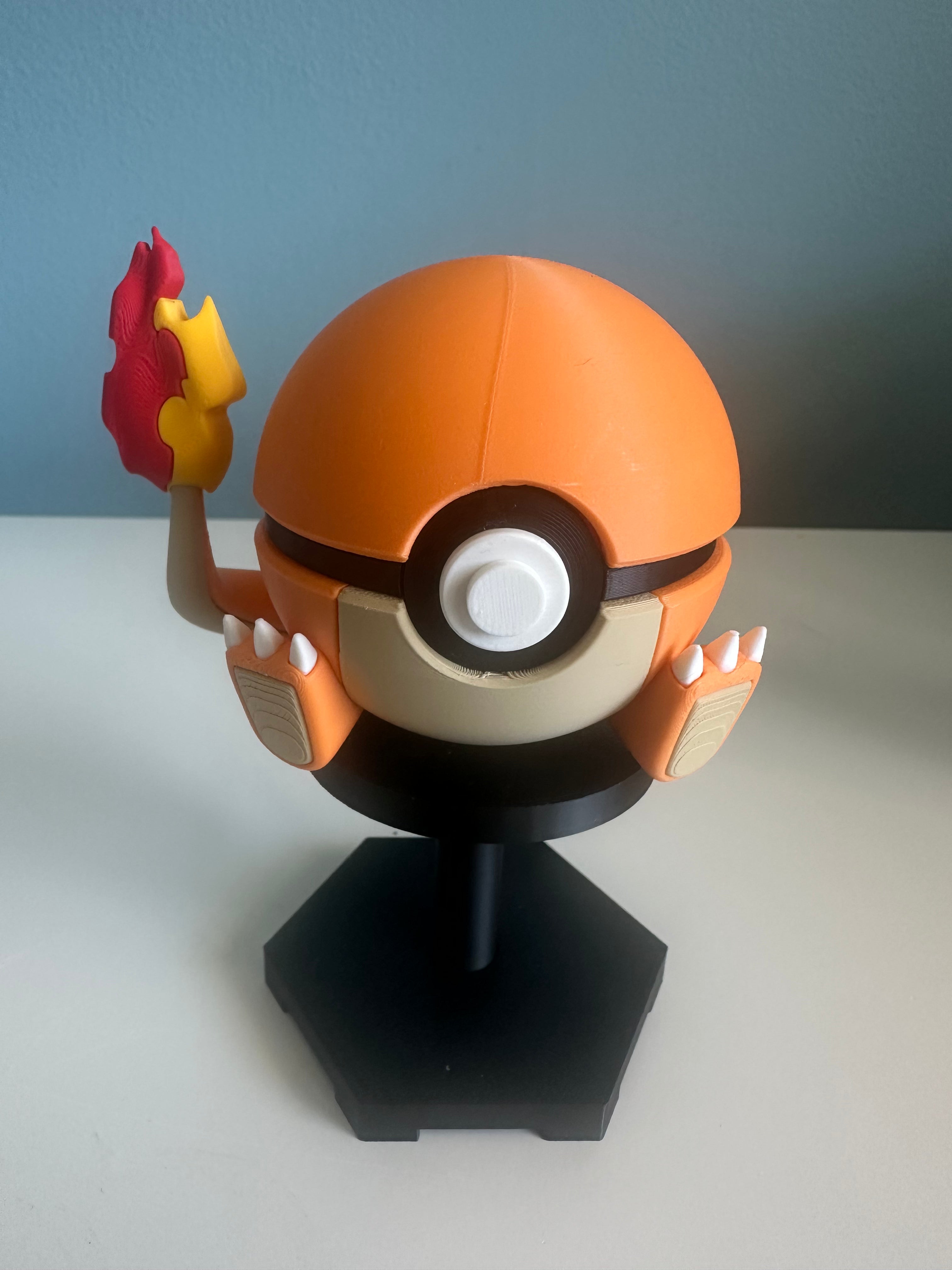 Charmander Inspired Character Ball: Custom 3D Printed Collectible
