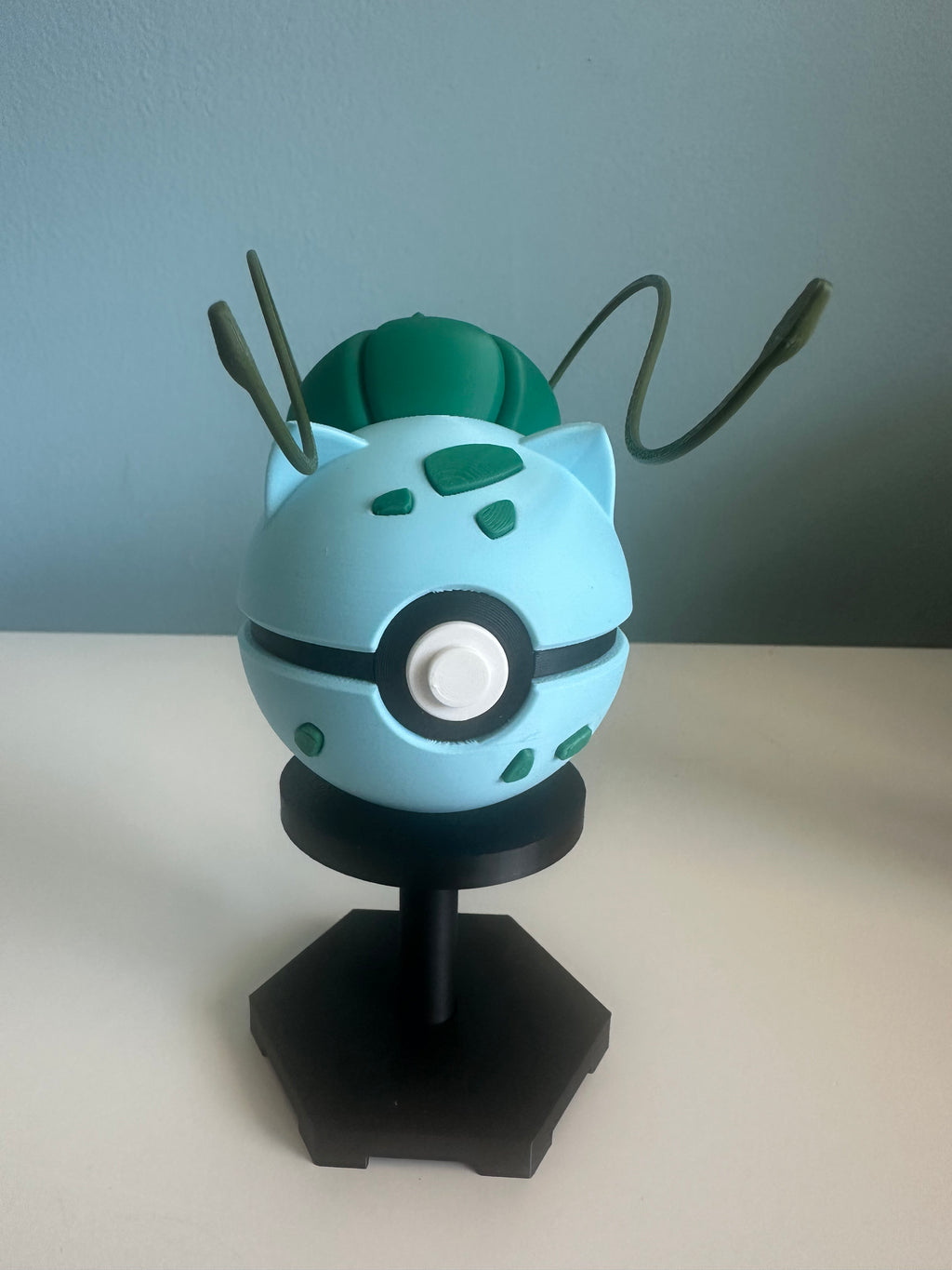 Bulbasaur Inspired Character Ball: Custom 3D Printed Collectible