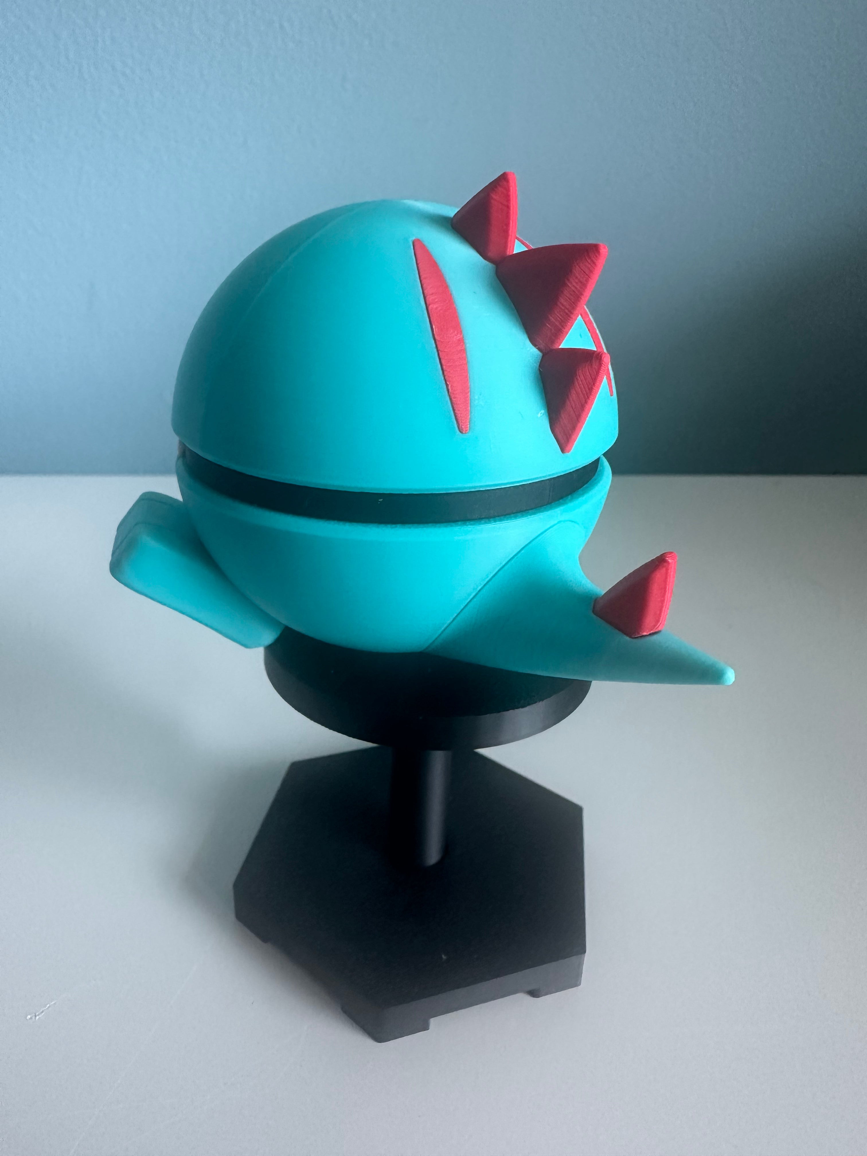 Totodile Inspired Character Ball: Custom 3D Printed Collectible