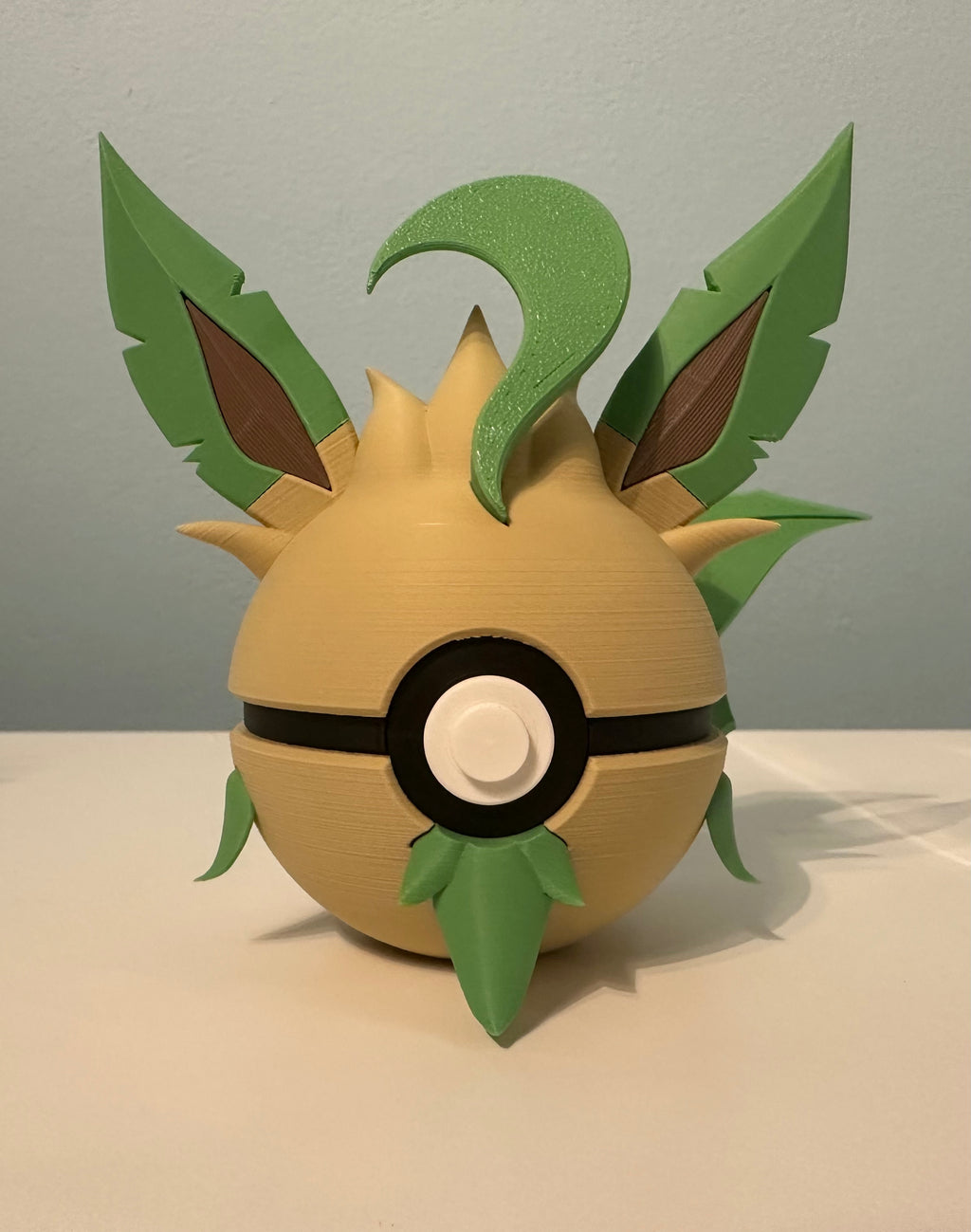 Leafeon Inspired Character Ball: Custom 3D Printed Collectible